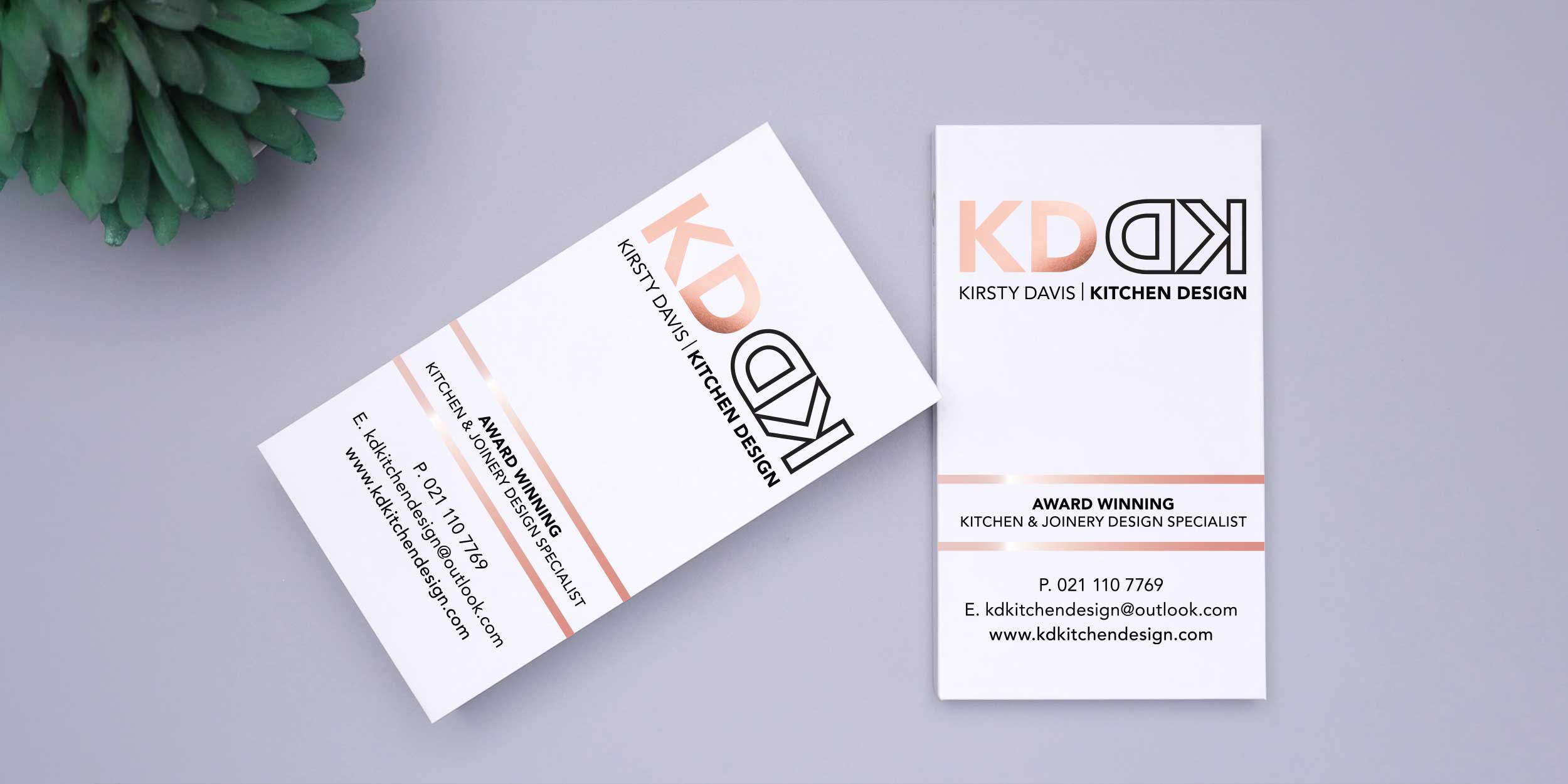 KD Kitchen Business Card Design